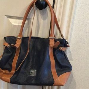 Italian leather crossbody satchel